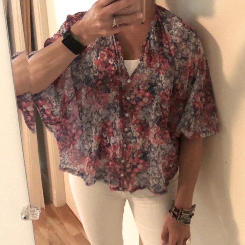 Anthropologie Weston Sheer Josephine Top - Picture 11 of 11